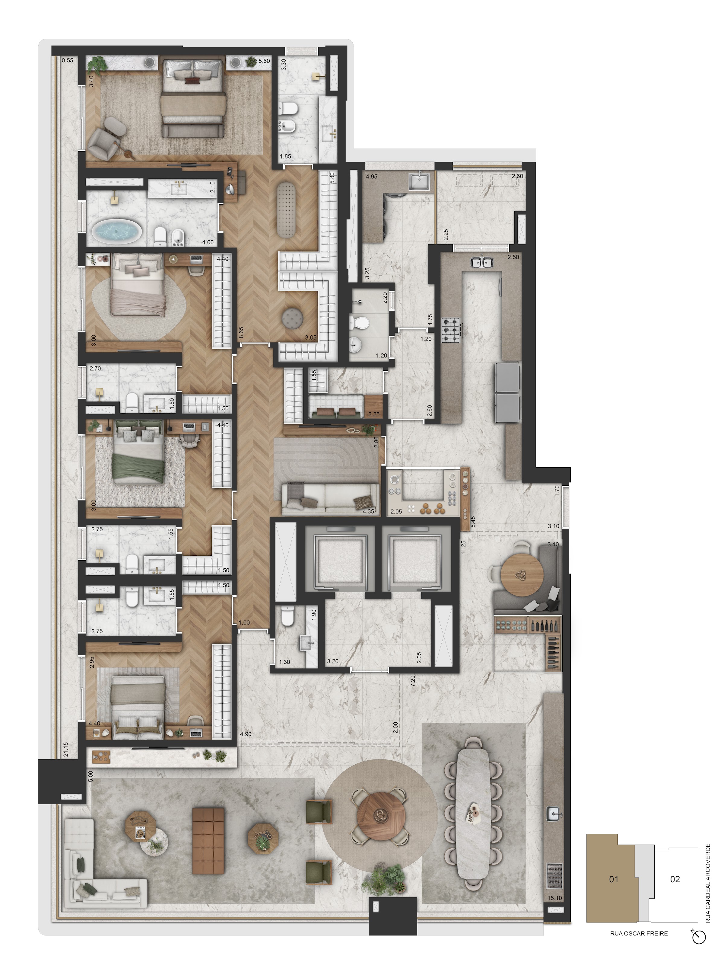 Planta padrão, final 01