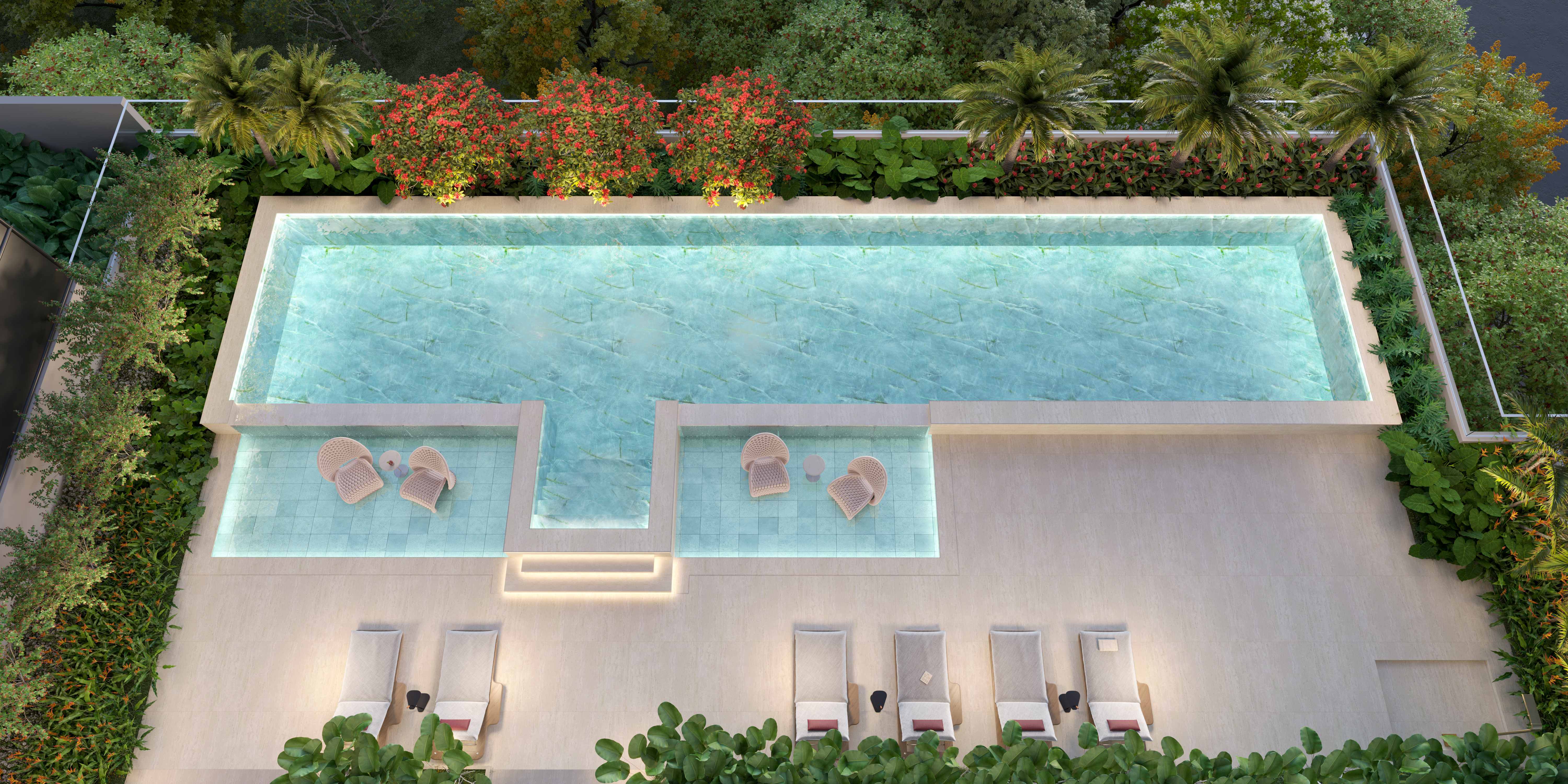Piscina descoberta — vista alternativa