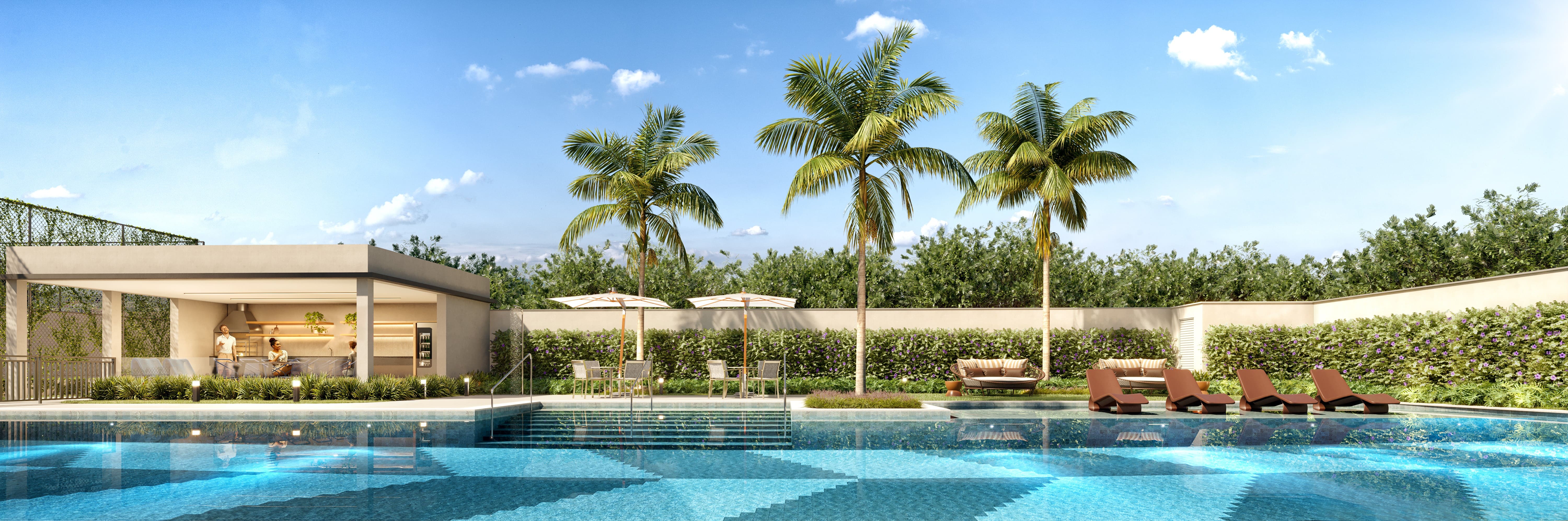Piscina · beach barbecue · pool deck